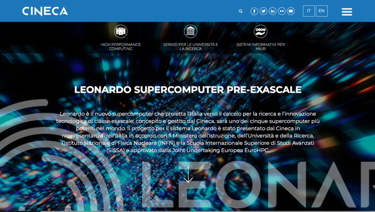 Leonardo è il nuovo supercomputer che proietta l’Italia verso il calcolo per la ricerca e l’innovazione tecnologica di classe exascale